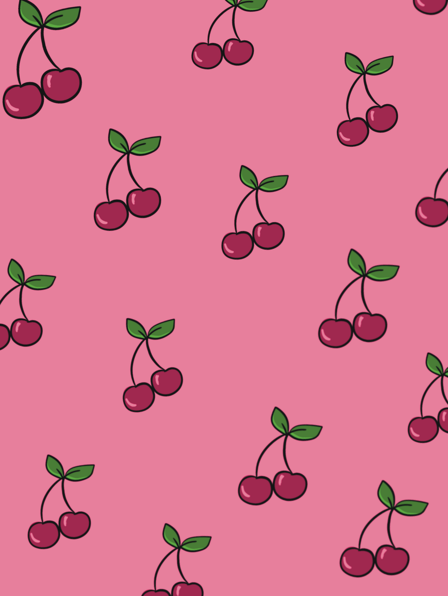 Wallpaper Cherry Cherry Lady