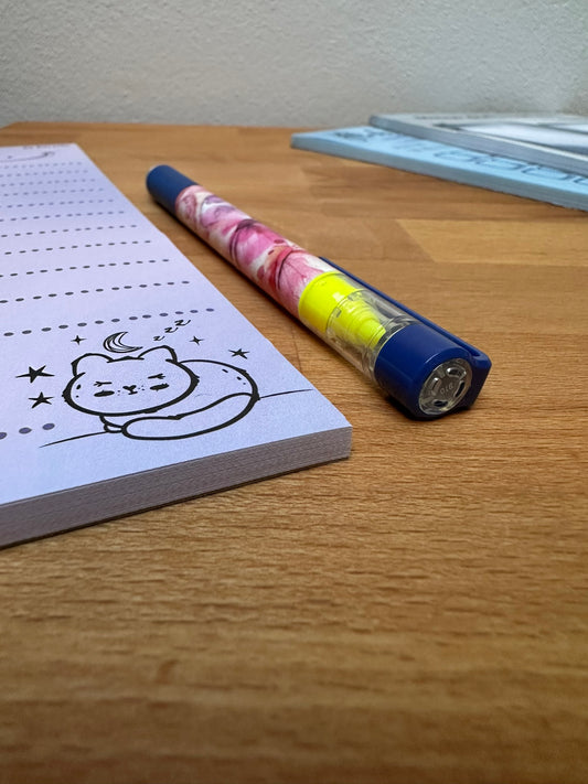 Kugelschreiber mit Textmarker "Butterfly" (B-WARE)