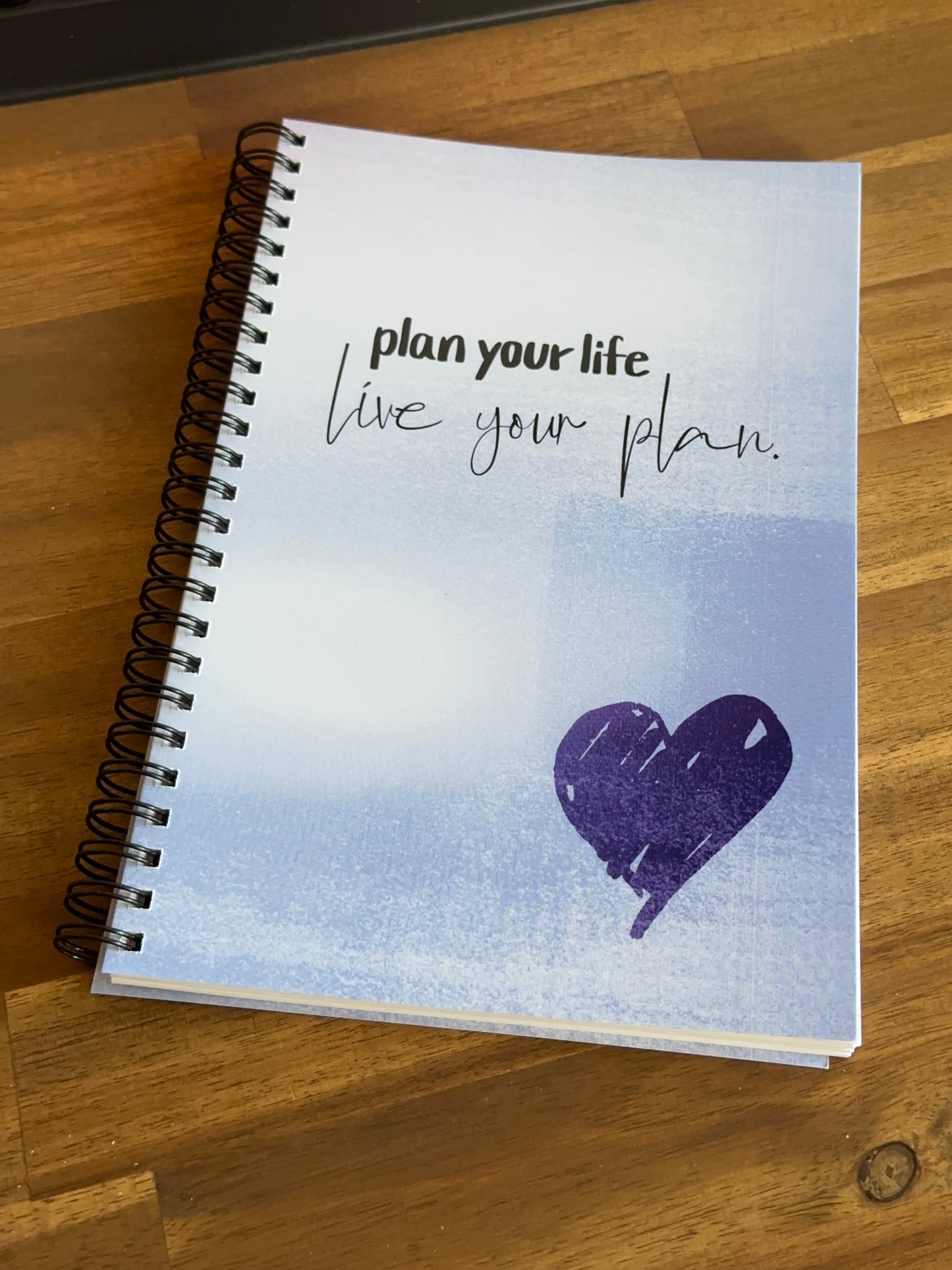 Notizbuch "Live your plan"