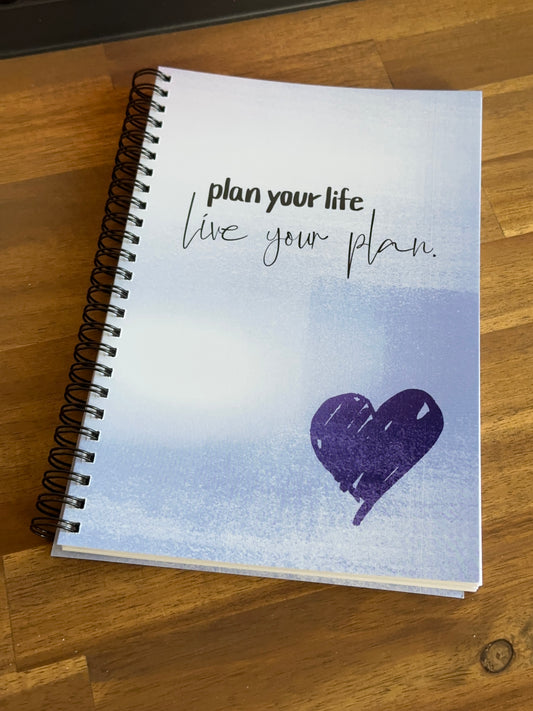 Notizbuch "Live your plan"