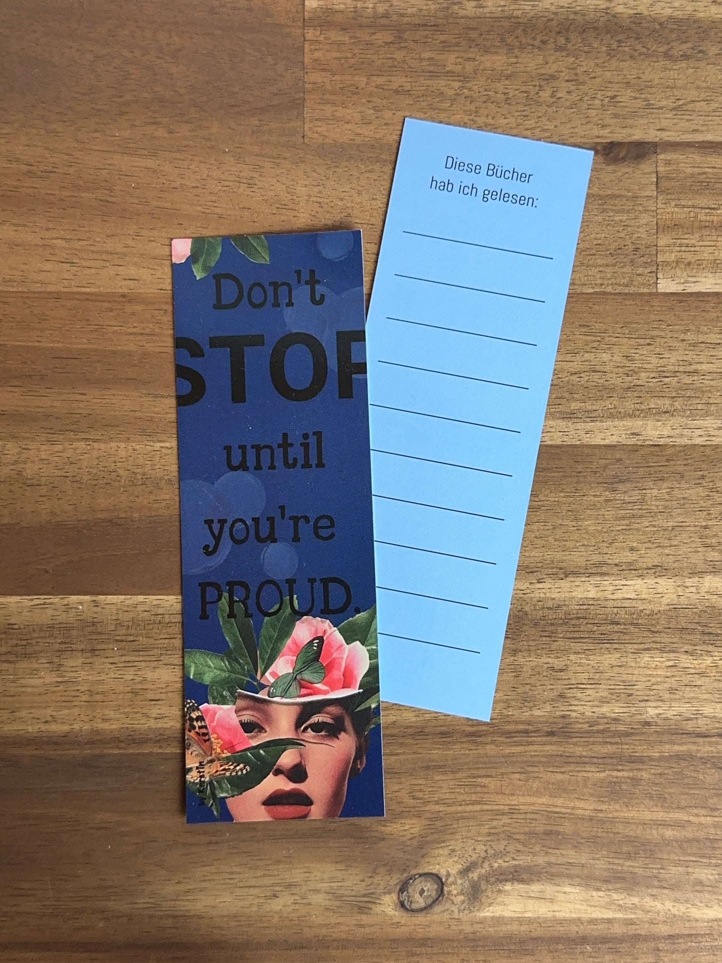 Lesezeichen "Don't stop"