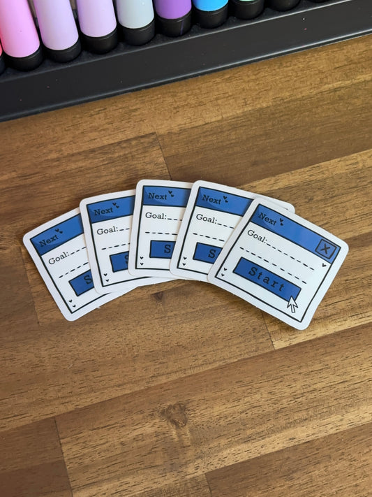 Aufkleber "Next Goal" (5-er Bundle)