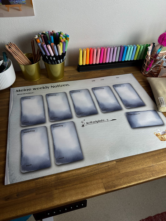 Schreibtischunterlage A2 "Weekly Organiser"