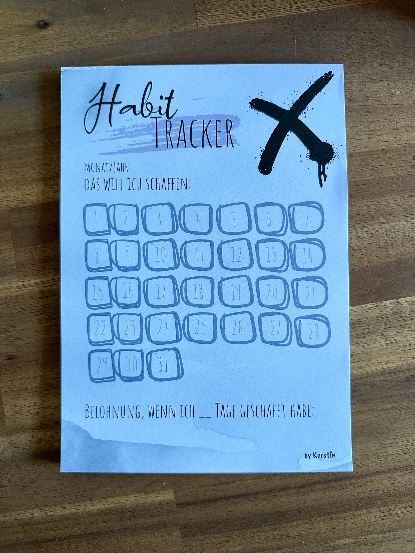 Schreibblock A5 "Habit Tracker" (B-WARE)