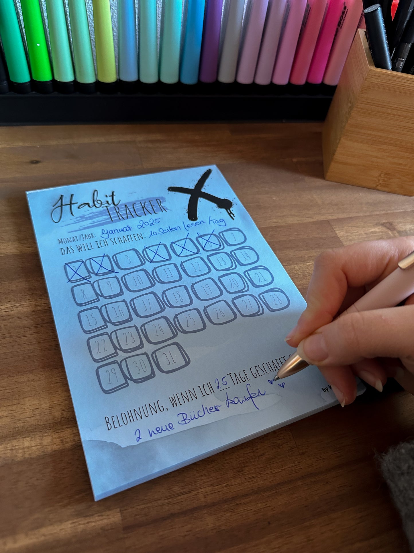 Schreibblock A5 "Habit Tracker" (B-WARE)