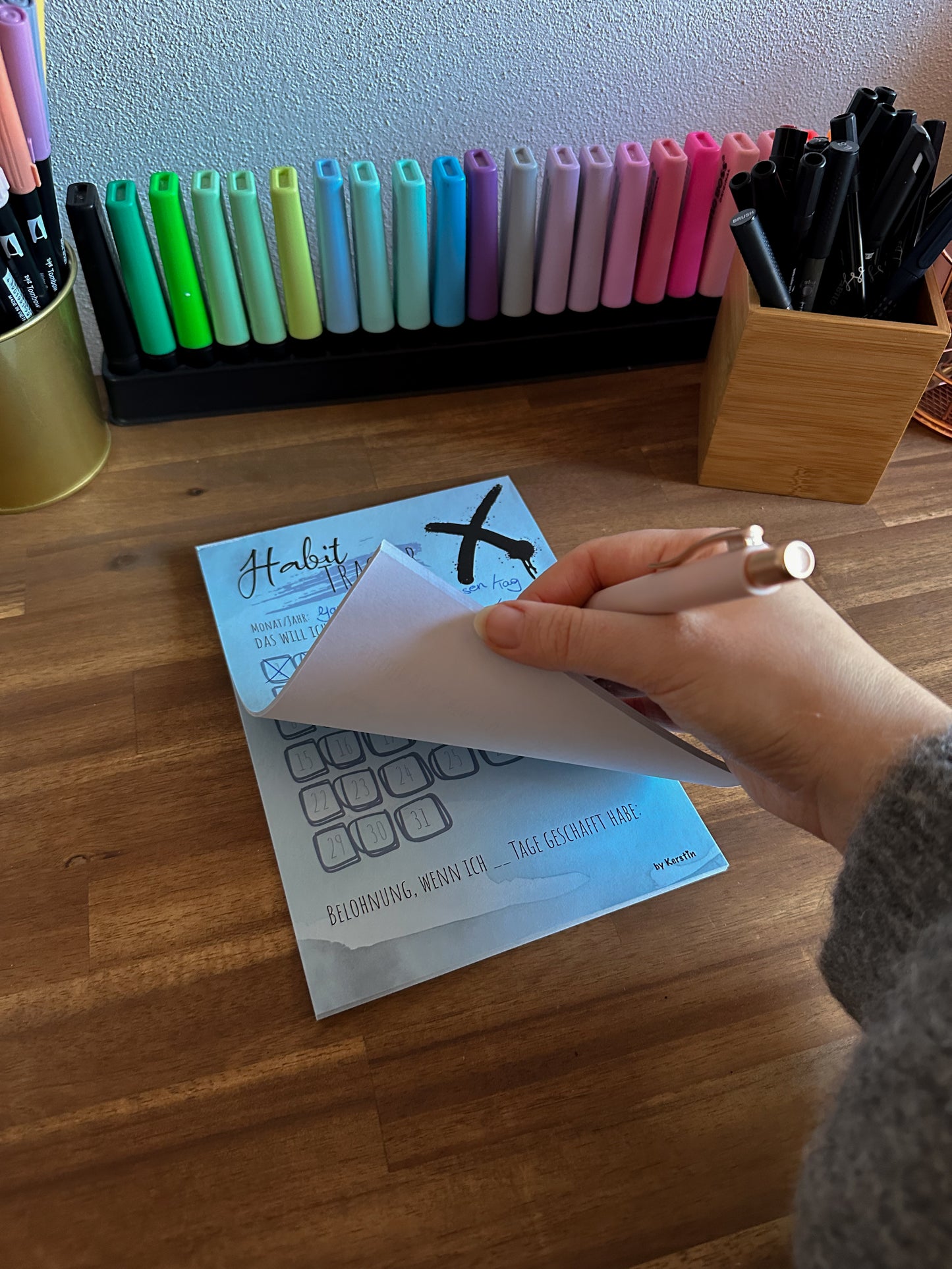Schreibblock A5 "Habit Tracker"