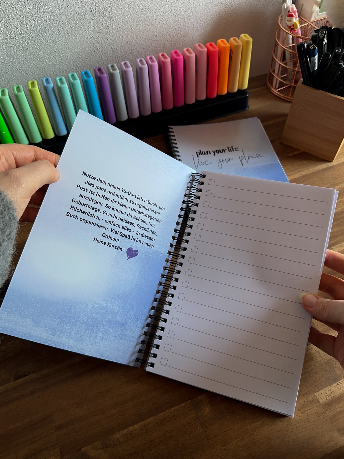 Notizbuch "Live your plan"