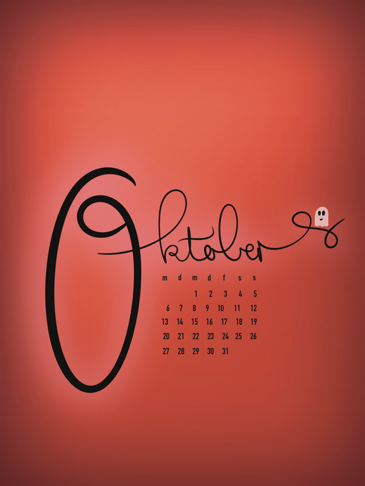 Wallpaper Kalenderblatt Oktober