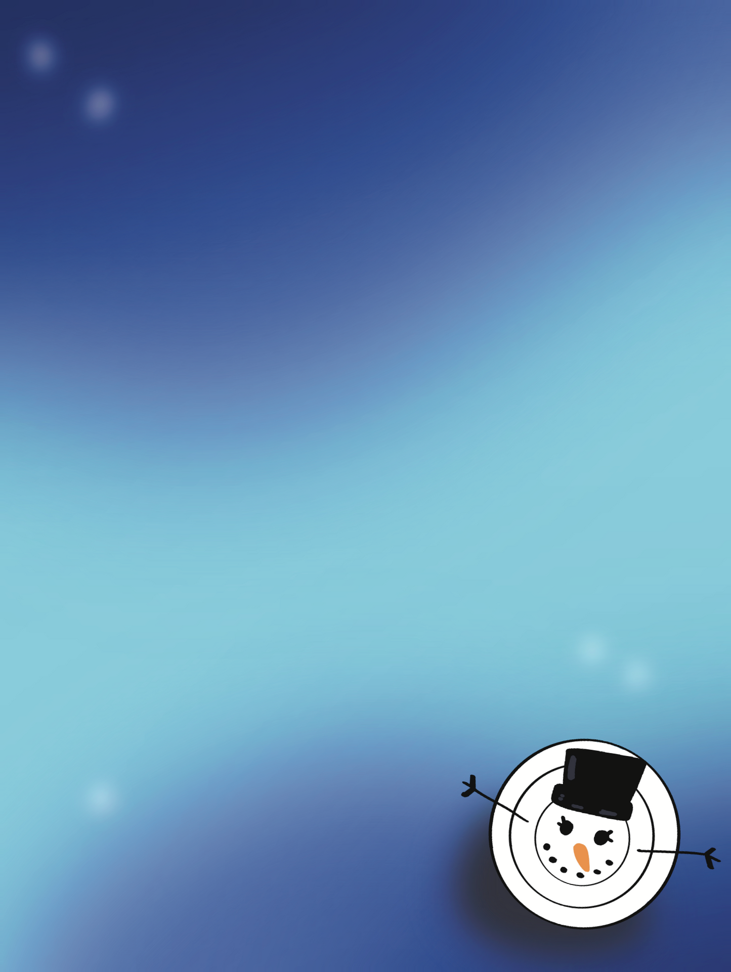 Wallpaper Süßer Schneemann