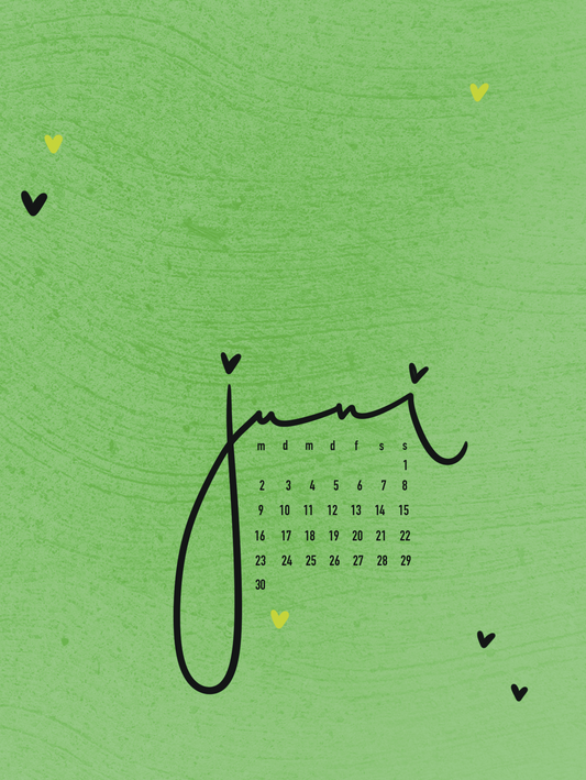 Wallpaper "Kalenderblatt Juni 2025"